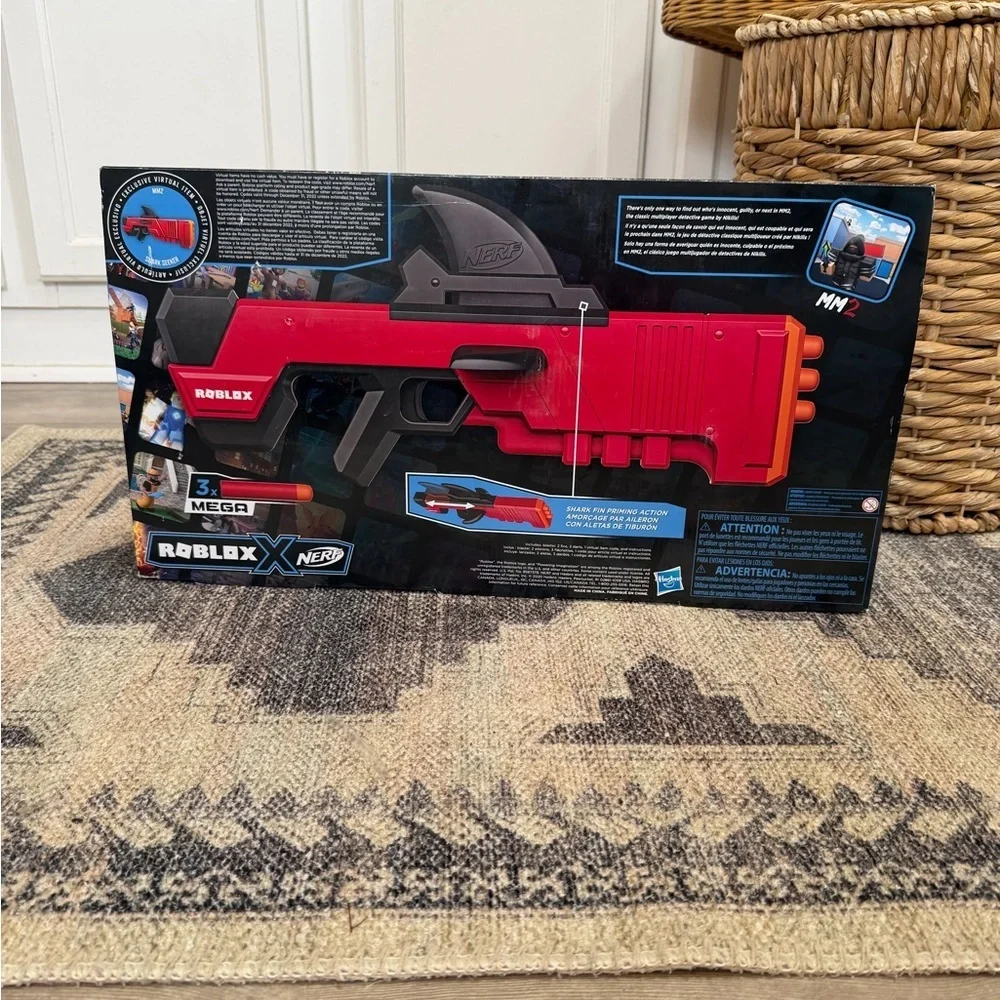 New Nerf Roblox W Code Virtual Exclusive Dart Blaster Mm2 Shark Seeker Dart Gun